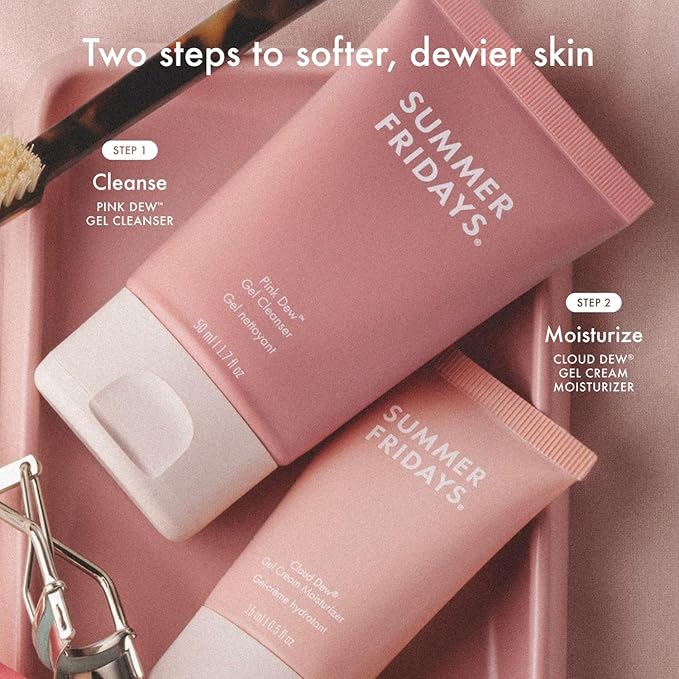 Summer Fridays Cloud Dew® Gel Cream Moisturizer - Lightweight Facial Moisturizer with Hyaluronic Acid, Coconut Water, Cherry Extract + Ceramides for Skin-Plumping Hydration (1.7 Fl Oz)