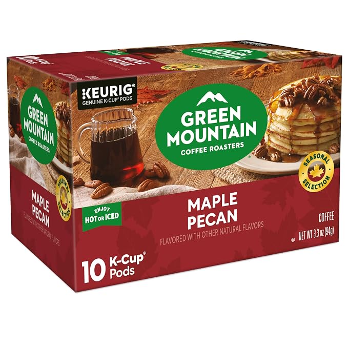 Green Mountain Coffee Roasters Maple Pecan Keurig K-Cup Pods, Light Roast Coffee, 60 Count