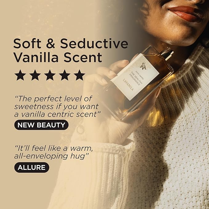 LAVANILA Pure Vanilla Perfume for Women, 3.4 Fl Oz – Clean Vanilla Perfume, Long Lasting Women’s Eau de Parfum with Madagascar Vanilla – Natural Fragrance, Women’s Fragrances