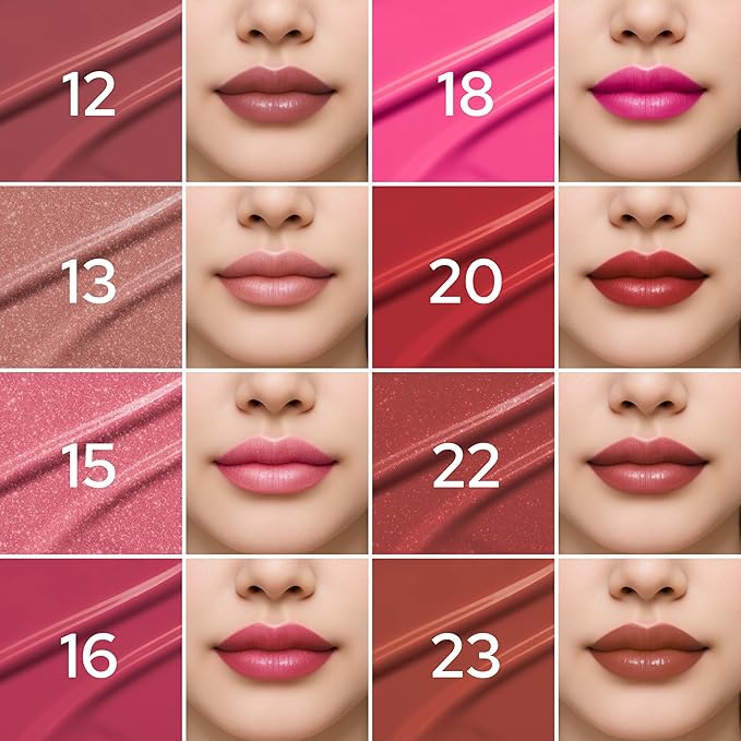 Dermacol NEW 16-Hour Lip Colour, Highly Pigmented Glossy Lip Stain, Two-Phase Lip Plumper Gloss, Kissproof Lip Makeup Products with Matte and Glitter Finish, n. 23