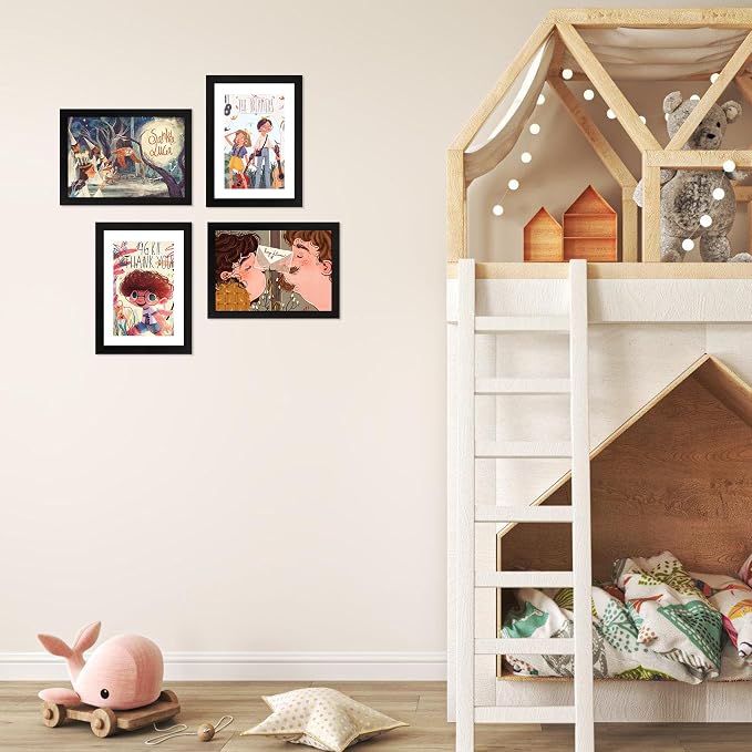 5x7 Picture Frame Set of 6, Black Photo Frames Bulk with HD Plexiglass, Display Pictures 4x6 with Mat or 5x7 Without Mat, Multi Picture Frames Collage for Tabletop or Wall Display