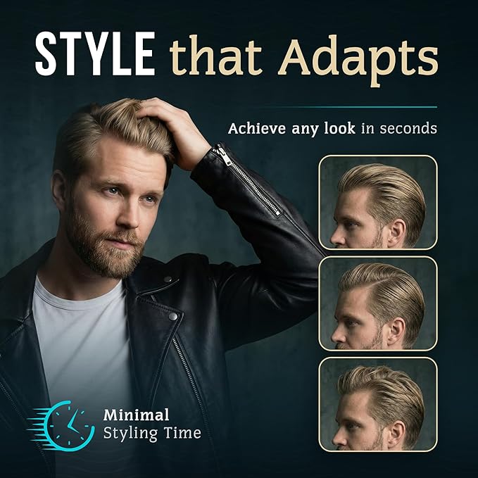 Smooth Viking Medium Hold & High Shine Pomade - Water Based Hair Cream for Curly, Thick & Straight Hair - Men's Hair Product - Made in USA, 2oz