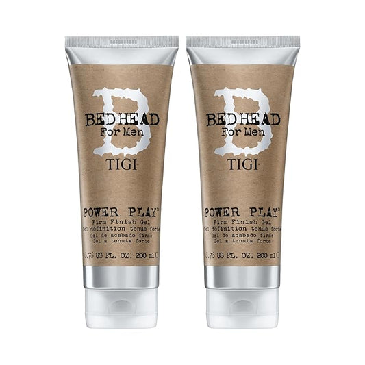 Bed Head for Men by TIGI Power Play Firm Finish Gel 6.76 Oz (Pack of 2)