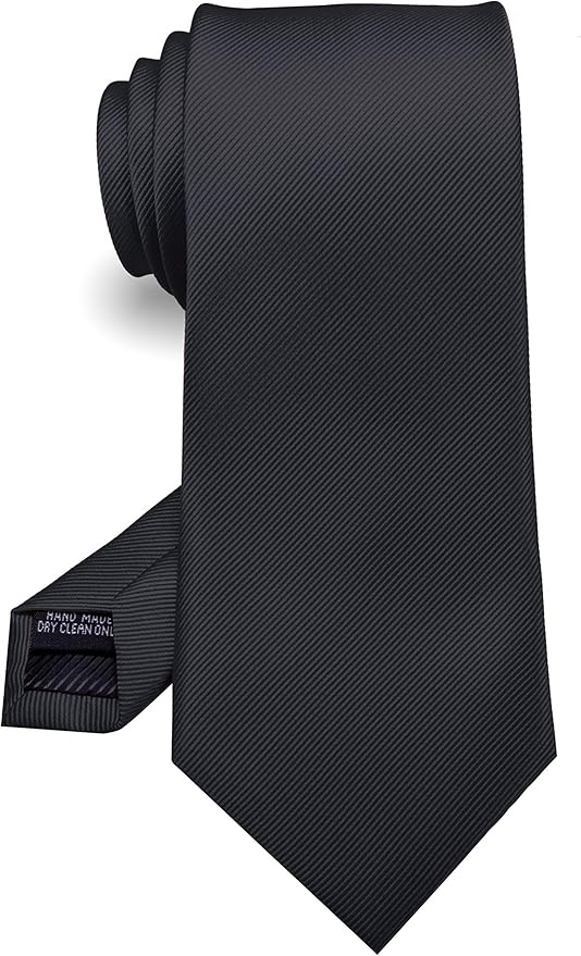 RBOCOTT Solid Color Tie Formal Necktie for Men