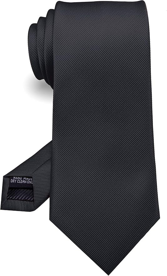RBOCOTT Solid Color Tie Formal Necktie for Men
