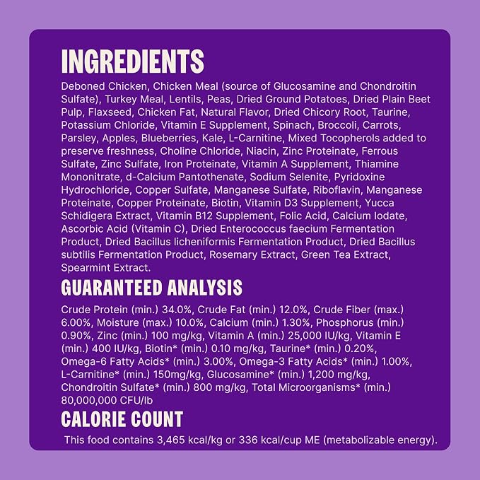 Wellness CORE Grain-Free High-Protein Large Breed Adult Dry Dog Food, Made in USA with Real Chicken & Natural Ingredients, With Glucosamine & Chondroitin to Support Joint Health (26-Pound Bag)