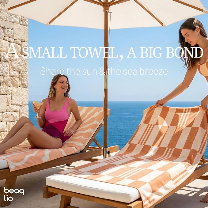 Microfiber Beach Towel Oversized w/Travel Bag, 71 * 36'' Double Print Quick Dry XL Beach Towels for Cruise Pool Yoga Gym Gift, Lightweight Absorbent Sandproof Beach Essentials, Boho Heart