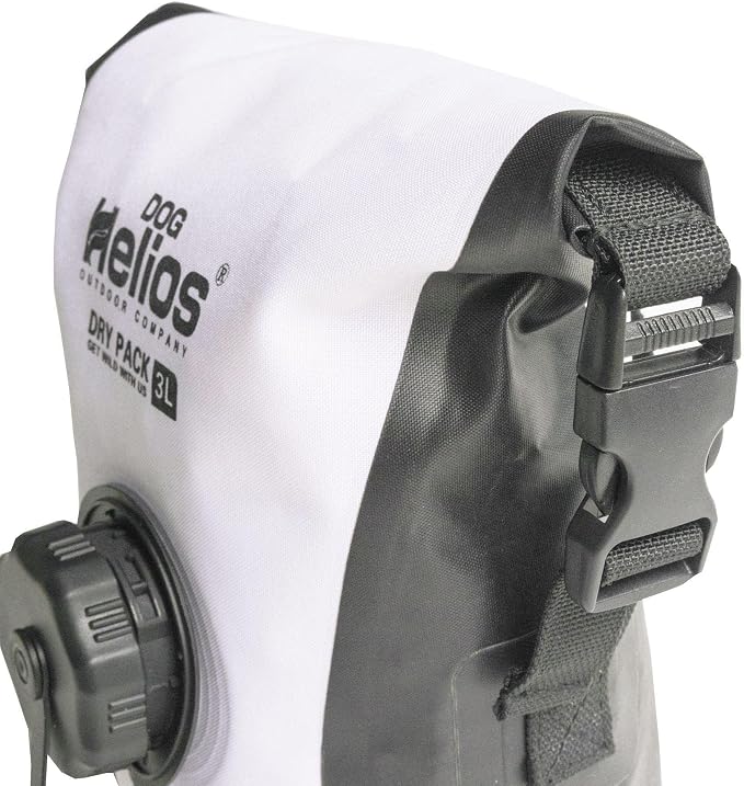 Dog Helios 'Grazer' Waterproof Outdoor Travel Dry Food Dispenser Bag, 3L, White
