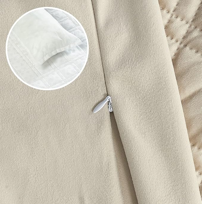 Brilliant Sunshine Beige Natural Velvet Dog Sofa Slipcover, Medium | Calming Pet Couch Bed with Removable & Washable Cover, Funiture Protector & Bed Mat for Dogs, Pets, Cats, 30"×32"×8"