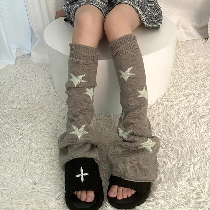 Sexybody Women's Leg Warmers Fashion Knit Warmers Long Socks Cute Y2K Kawaii Japanese Lolita Harajuku Accessories for Girls