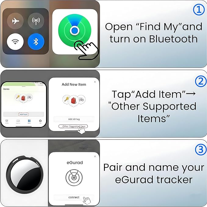 2 Pack Tracker Tag [Apple MFi Certified] Air Bluetooth Smart Tag Key Finder | Pair with Apple Find My (iOS Only) Item Locator Waterproof Worldwide Tracking Device for Kid Pet Wallet Backpack Dog Luggage