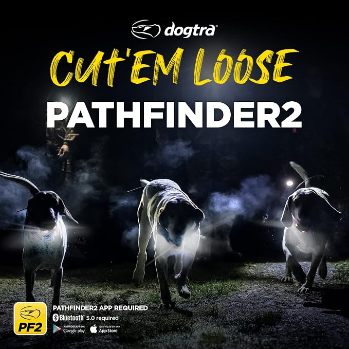 Dogtra PATHFINDER 2 MINI Additional Receiver Dog GPS Tracker e Collar Black LED Light No monthly fees Free App Waterproof Smartwatch control Satellite Real Time tracking long range Smartphone required