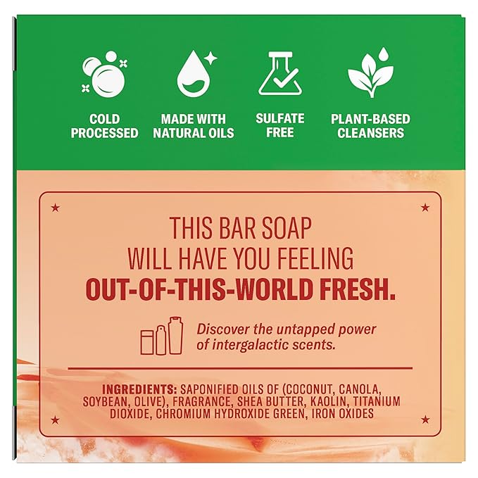 Old Spice Bar Soap for Men, x The Super Mario Galaxy Movie, Cold Pressed with Grit, Made with Natural Oils & Plant Based Cleanser, Vanilla Sands with Warm Vanilla & Cream Scent, 5.0 oz