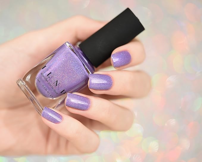 ILNP Charmingly Purple - Bright Purple Holographic Nail Polish