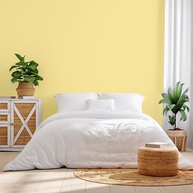 Rust-Oleum Color Spark Interior Paint and Primer in One, Semi-Gloss, Crème Brulee, 1 Gallon
