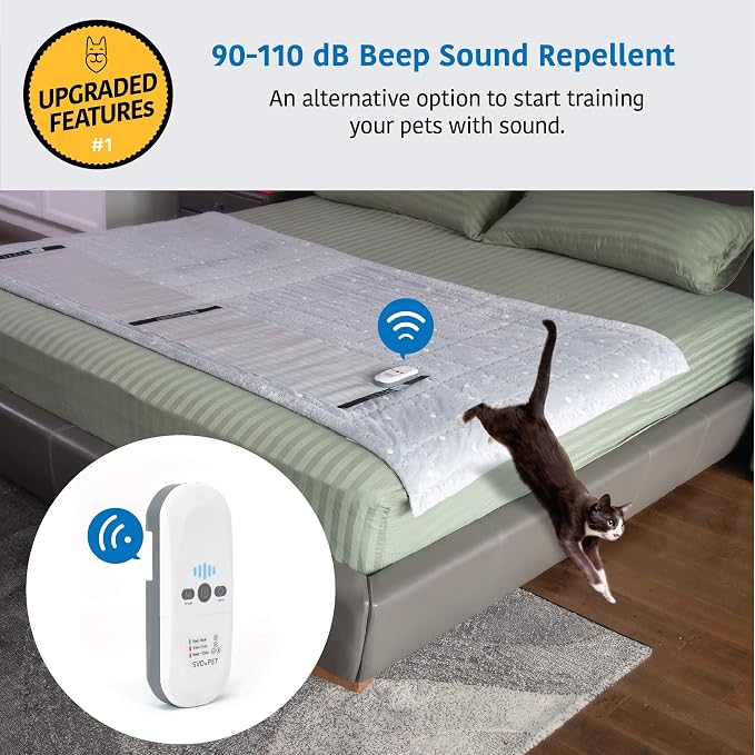 SVD.PET Pet Training Mat, 30"x16" Electric Scat Mat for Cats & Dogs, White