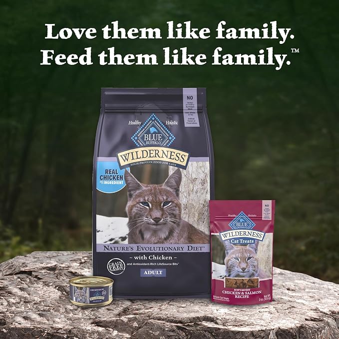 Blue Buffalo Wilderness Chicken Adult Dry Cat Food, Grain-Free, 15 lb | Real Chicken #1 Ingredient, High Protein Nutrition, Supports Immunity with Antioxidant-Rich LifeSource Bits