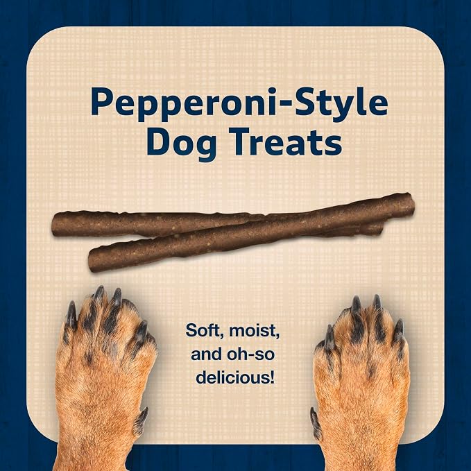 Blue Buffalo Stix Lamb Pepperoni-Style Dog Treats, 5 oz, 6 ct | Real Lamb #1 Ingredient, Soft & Easy to Tear, Developed by Veterinarians & Nutritionists, Great for Training