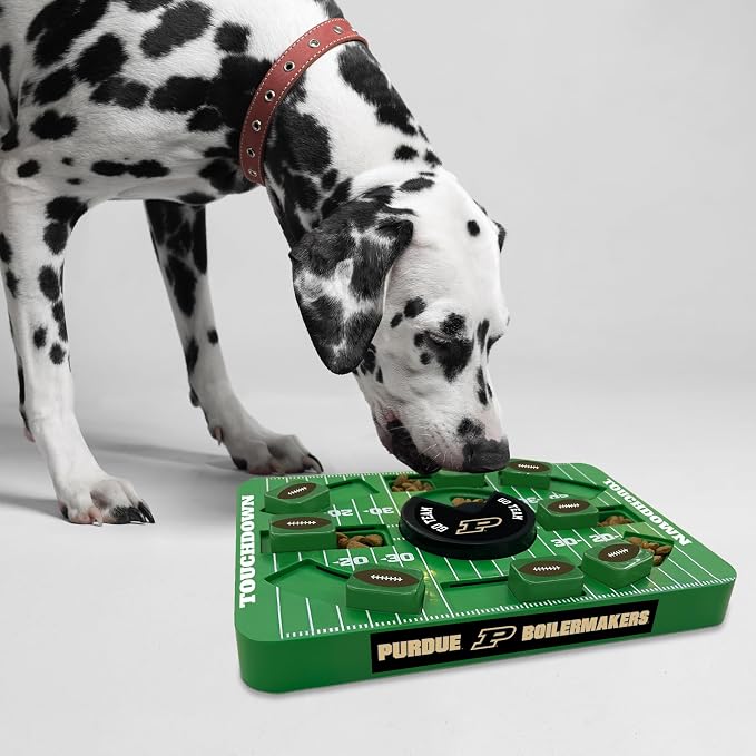 Pets First NCAA Purdue Large Puzzle Toy - Interactive Dog Treat Toy, New Size, Slow Feeding