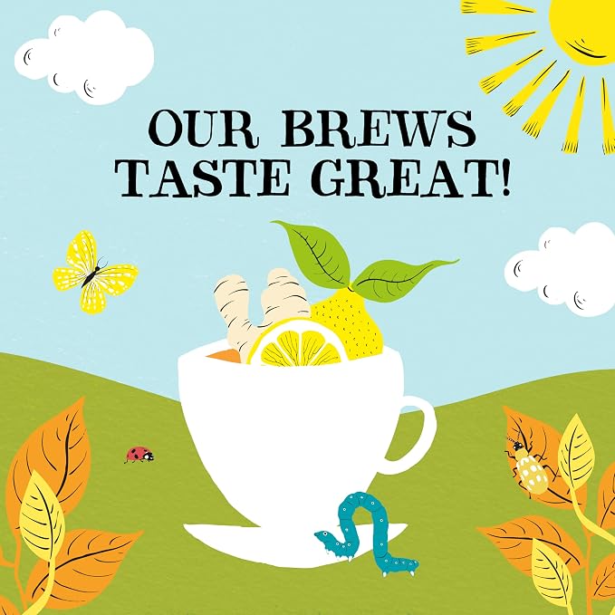 Clipper Organic Lemon & Ginger Herbal Tea, Caffeine Free, 50