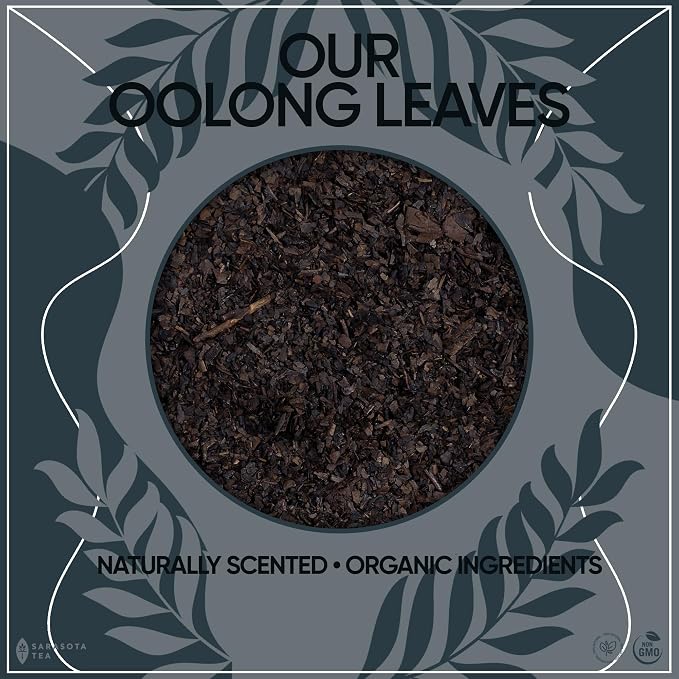 Organic Oolong Tea Loose Leaf 16oz Bulk | 100% USDA Organic Chinese Oolong Tea | Premium Semi-Oxidized Full Leaf | Smooth, Floral & Toasted Flavor | High Antioxidants | Energy & Metabolism Support | Hot or Iced | Non-GMO
