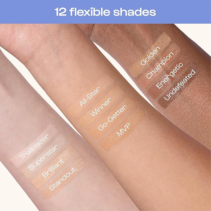 Alleyoop Game Face Makeup Concealer - Lightweight, Buildable Under Eye Concealer for Dark Circles, Hydrating Cream Formula for Women with Aloe Stem Cell - Smooth, Crease-Proof Makeup, Go-Getter