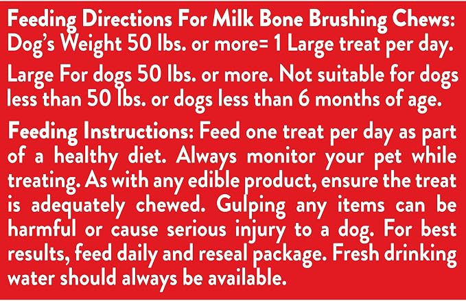 Milk-Bone Brushing Chews Original Chicken Flavor Daily Dental Dog Treats, Large, 24.2 Oz. Bag 18 Count (Pack of 5)