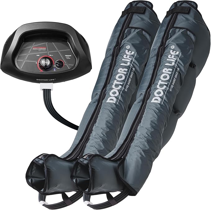DOCTOR LIFE (FSA HSA Approved Sequential Air Compression Leg Massager : Device, Foot and Leg Recovery Boots - Improved Blood Circulation and Fast Sports Recovery (SP-1000, 2XL)