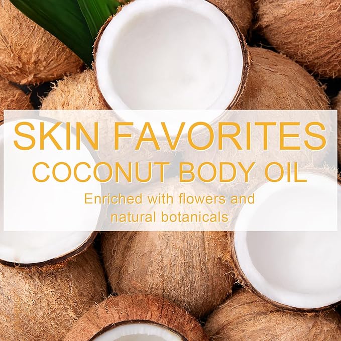 Body Glow Oil, SPF 45 PA+++, Sunscreen Body Oil with Gold Mica, Moisturizing Coconut with Vitamin E, Glow Moisturizer, Lightweight, Water Resistant, 3.72 fl oz,GOLD
