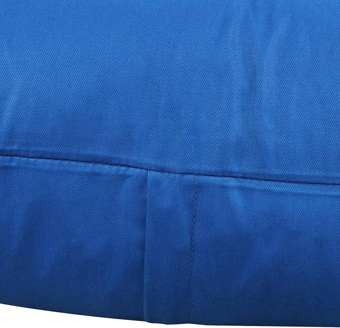4-Pack 100% Cotton Comfortable Solid Decorative Throw Pillow Case,Thmyo Square Cushion Cover Pillowcase Sublimation Blank Pillow Covers DIY Throw Pillowcase for Sofa Bedroom(16x16 inch/ 40x40cm,Blue)