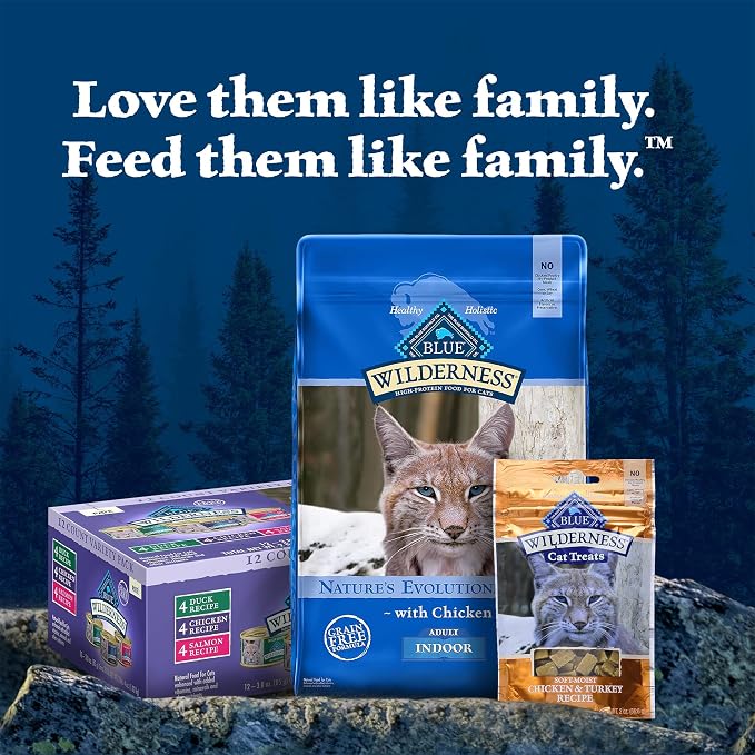 Blue Buffalo Wilderness Wild Delights Meaty Morsels Wet Cat Food,High-Protein & Grain-Free,Made with Natural Ingredients,Chicken & Turkey Recipe in Tasty Gravy,3-oz. Cans,(Pack of 48)