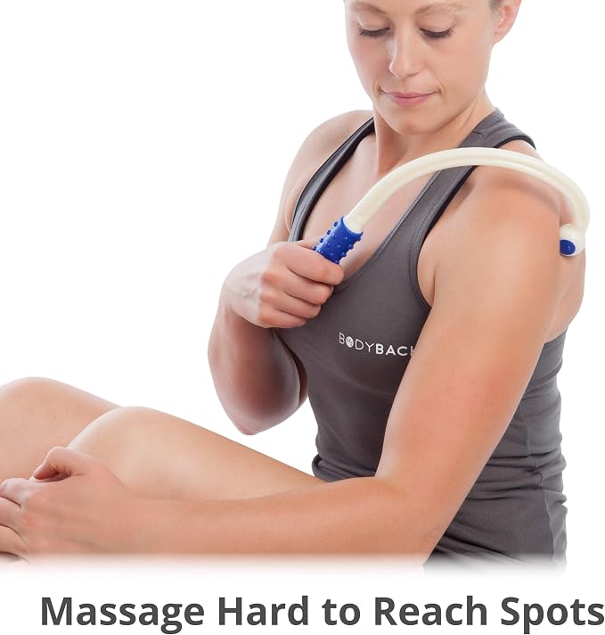 Body Back Mini FSA Eligible - Handheld Neck and Shoulder Massager, Trigger Point Massage Tool, Pressure Point Pain Relief, Deep Tissue Self Massager