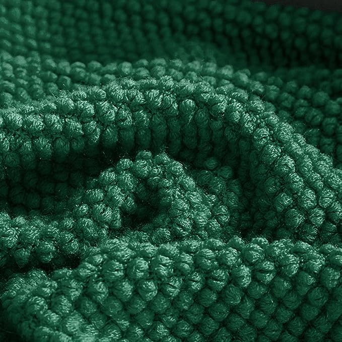 LOMAO Knitted Throw Blanket with Tassels Bubble Textured Lightweight Throws for Couch Cover Home Decor (Green, 50x60)