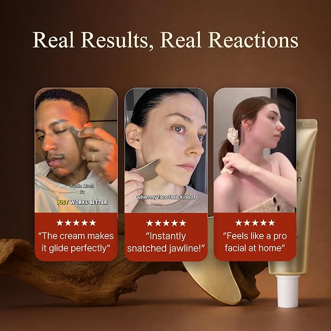 Heart Gua Sha Facial Tool, Bangjja Yugi Korean Bronze (78:22 Alloy), Self-Sanitizing Metal Massager for Jawline Sculpting, V-Line Lifting & Face Massage