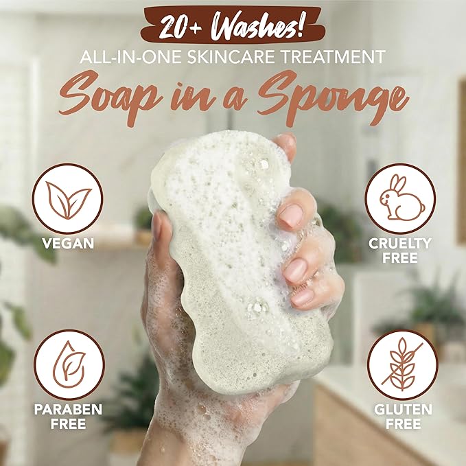 Spongeables Body Wash in a 20+ Wash Sponge, Coconut Colada, 3 Count