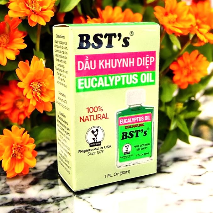2 Packs - Eucalyptus Essential Oil - Dau Khuynh Diep - 30mL per Bottle with 2 Bottles per Order - Product of USA