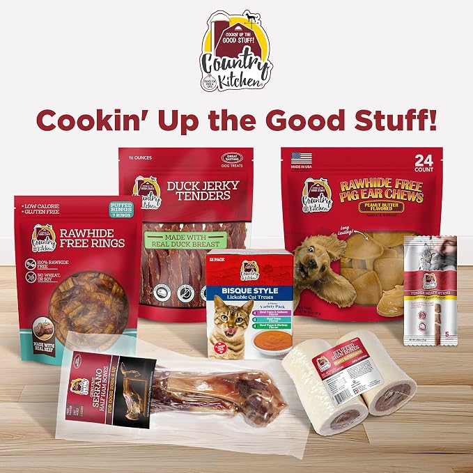 Country Kitchen Duck Jerky Tender Dog Treats, High Protein, 32 oz | Quality Ingredients Made with Real Duck, Low Fat, No Artificial Colors