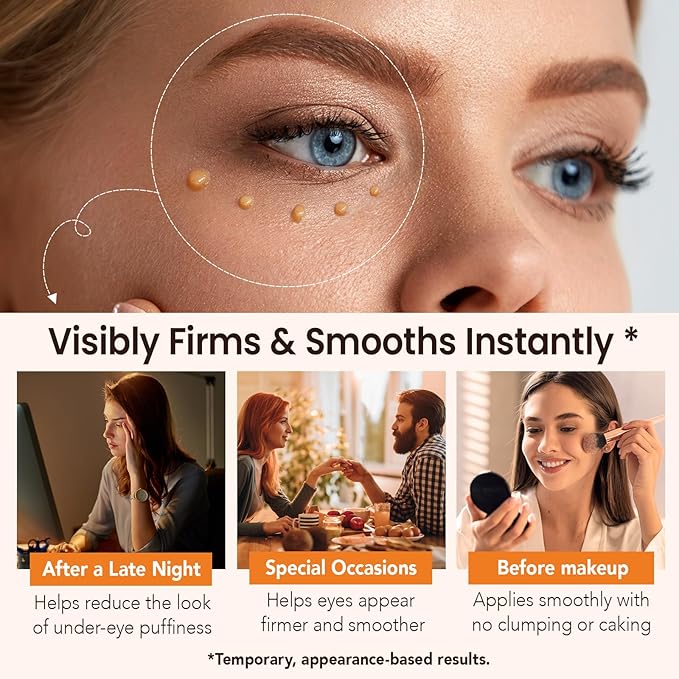 Instant Eye Tightener Cream, Temporary Eye Firming Cream, Fine Lines & Dark Circles, Beauty of Eye Serum Skin Care for Women and Men, periocular Skin care for All Skin Types 20 mL/0.67 fl oz