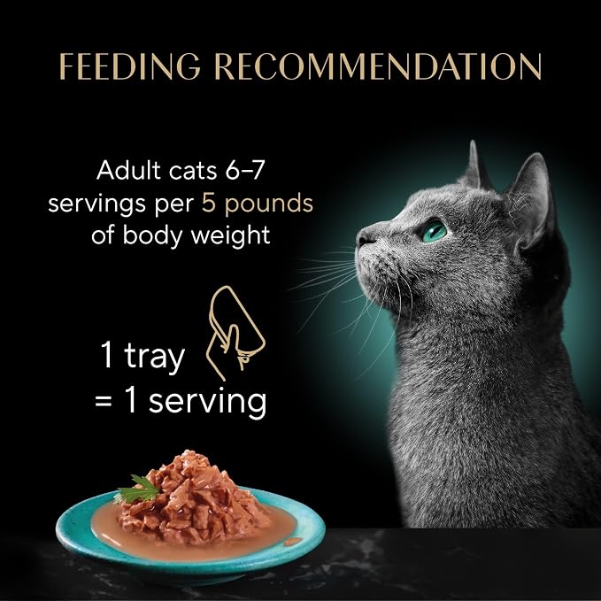 Sheba Gravy Indulgence Wet Cat Food, Salmon Entree, 2.6 oz, 24 Count | Grain-free, 70% gravy, real salmon cuts, no fillers or artificial flavors, complete & balanced, twin-pack trays