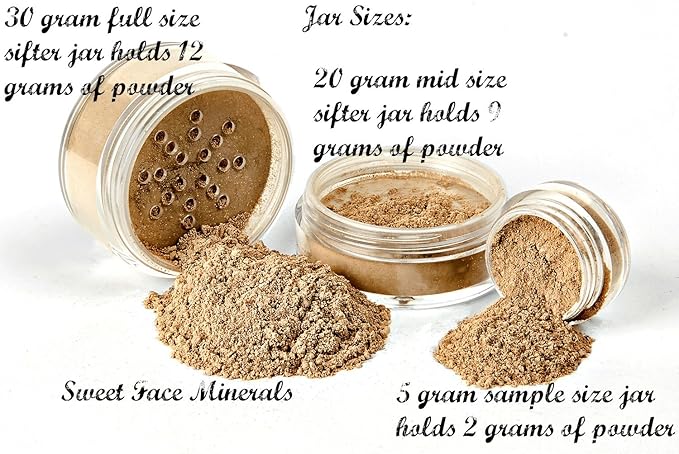 STARTER SET w/SETTING SPRAY MIST (COCOA) Mineral Makeup Kit Bare Face Matte Sheer Foundation Cover