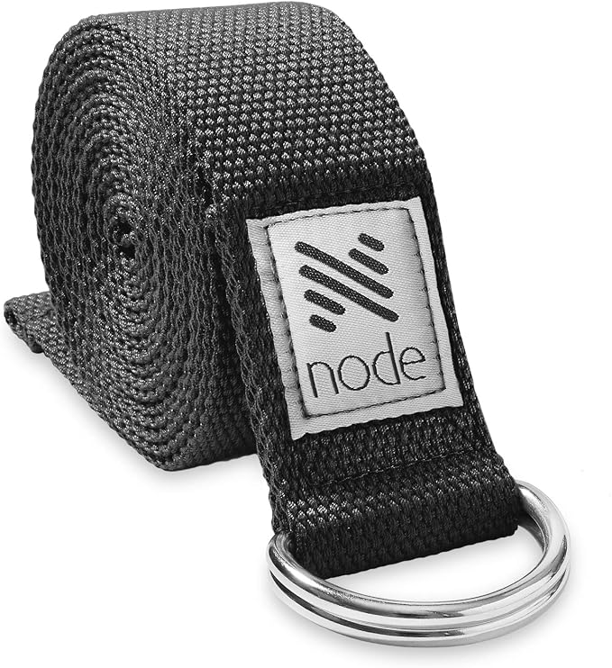 7-1/2' Yoga Strap for Stretching, Woven Cotton Blend Yoga Strap with Adjustable D-Ring Buckle for Exercise, Therapy and Fitness