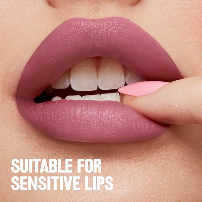 Revlon ColorStay Limitless Matte Liquid Lipstick, Vegan Formula, No-Budge, Longwear Lip Color, Long Lasting, Lightweight/Comfortable, Waterproof, 012 Lead The Way, 0.17 fl oz