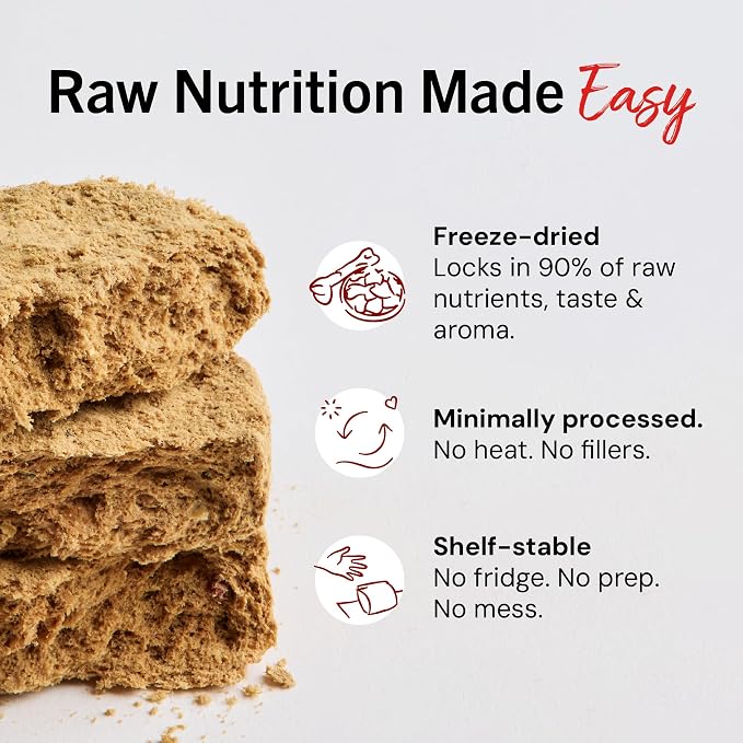 Stella & Chewy's Freeze-Dried Raw Dinner Patties - Chicken Recipe - High Protein Grain-Free Puppy & Dog Food - Perfect For Picky Eaters - 5.5 oz