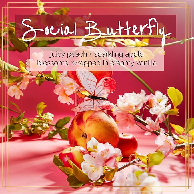 Nakery Body Butter Anti Aging Moisturizer - Skin Tightening Cream & Neck Firming Cream, Moisturizing Cream & Neck Tightening for Dry Skin 300ml(Social Butterfly)