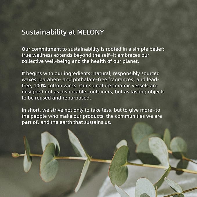 MELONY Massage Candle | Gentle Softening for Nourished, Hydrated, Balanced Skin | 130 g / 4.5 oz | Cruelty + Phthalate-Free (Patchouli Blanc)