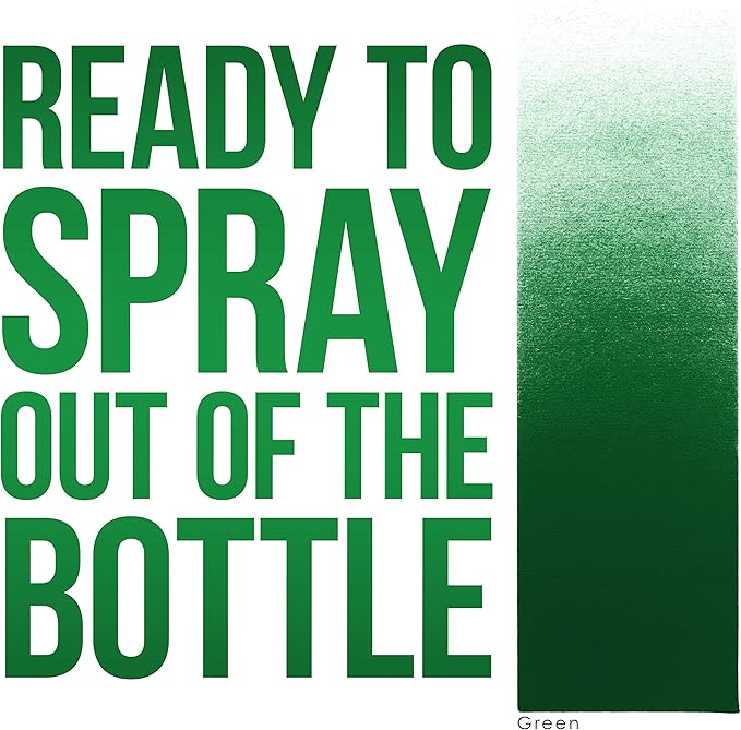 Custom Body Art Green Airbrush Body Paint 8oz - Alcohol-Based, Waterproof, Body Paint for Adults, Cosplay, Temporary Tattoos