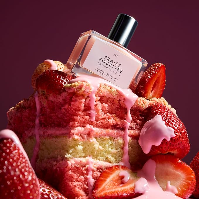Le Monde Gourmand Fraise Fouettée Eau de Parfum Spray Perfume for Women, Strawberry, Vanilla Cream & Whipped Sugar Scent, Vegan & Cruelty Free, 1 fl oz (30 ml)