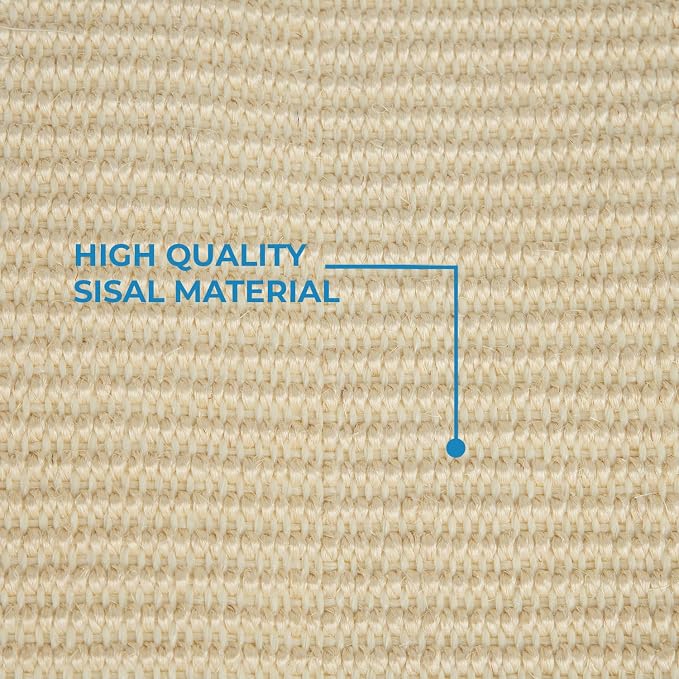 Best Pet Supplies Catify Hanging Cat Scratcher - Log, Beige | Cat Door Scratcher, Scratching Mat, Heavy Duty Sisal, Furniture Protector, Safe for Paws, Non-Slip, Durable, Multi-Functional