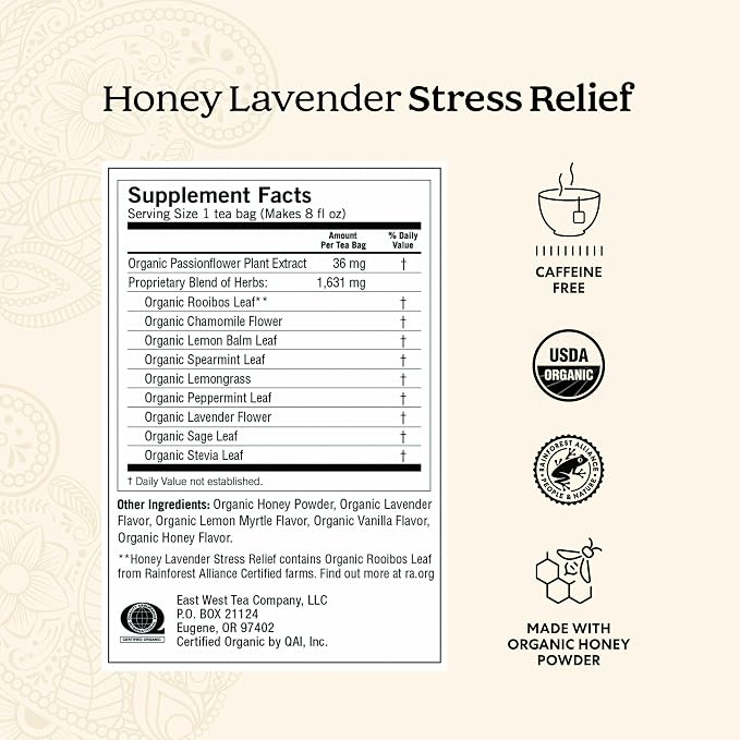 Yogi Tea Stress Relief & Relaxation Variety Sampler - 16 Bags per Pack (5 Packs) - Organic Relaxing Tea Sampler Set - Calming, Comforting Chamomile, Relaxed Mind & More