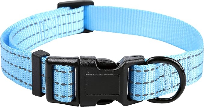 Mile High Life Reflective Dog Collar, Adjustable Lightweight Quick Release